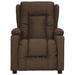 Fauteuil verstelbaar stof bruin