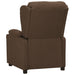 Fauteuil verstelbaar stof bruin