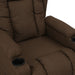 Fauteuil verstelbaar stof bruin