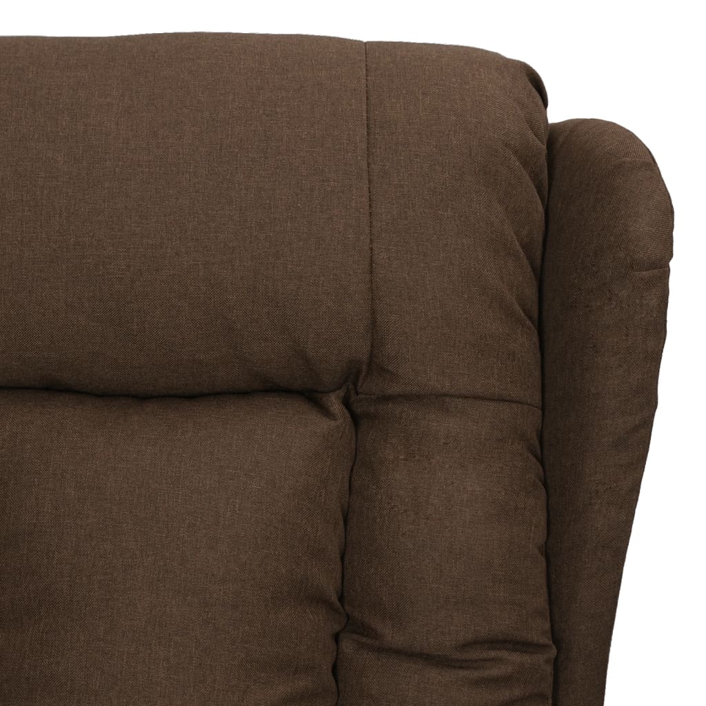 Fauteuil verstelbaar stof bruin