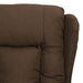 Fauteuil verstelbaar stof bruin