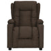 Fauteuil verstelbaar stof donkerbruin
