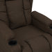 Fauteuil verstelbaar stof donkerbruin