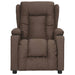 Fauteuil verstelbaar stof taupe