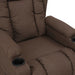 Fauteuil verstelbaar stof taupe