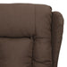 Fauteuil verstelbaar stof taupe