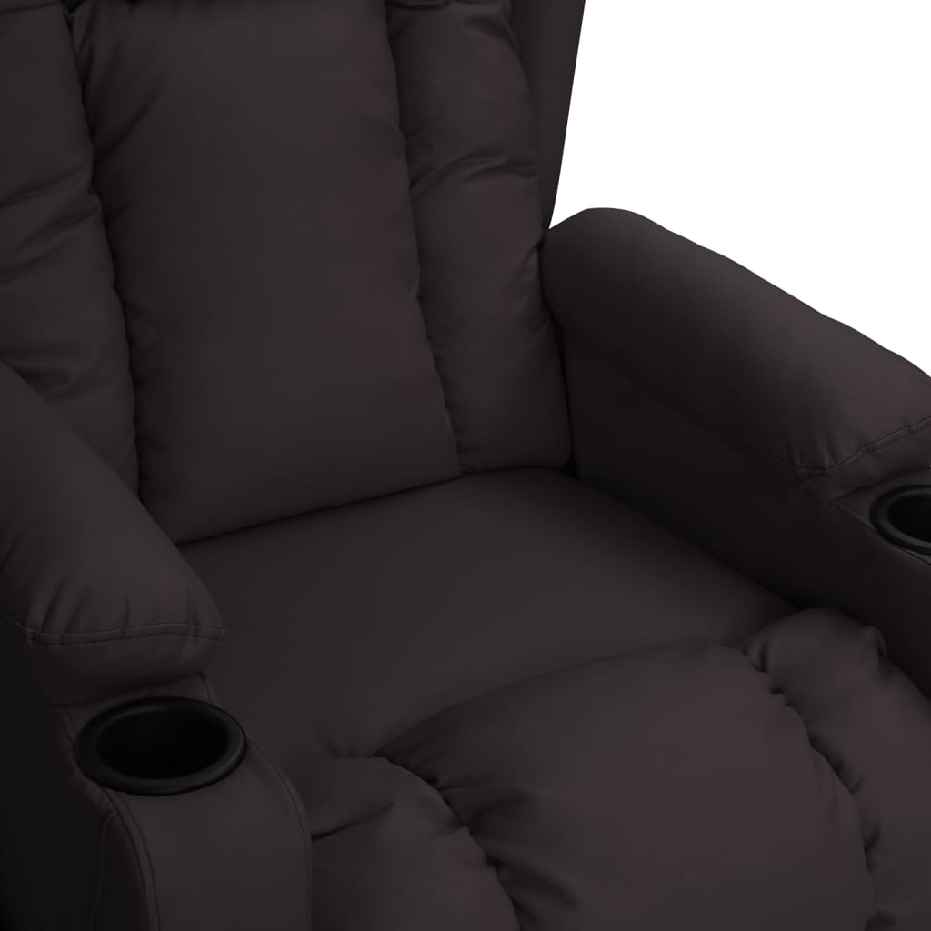 Fauteuil verstelbaar kunstleer zwart