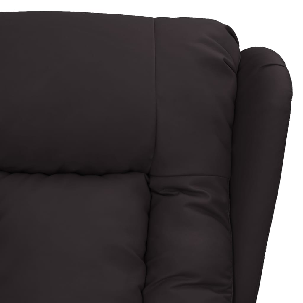 Fauteuil verstelbaar kunstleer zwart
