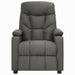 Fauteuil verstelbaar stof donkergrijs