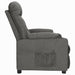 Fauteuil verstelbaar stof donkergrijs