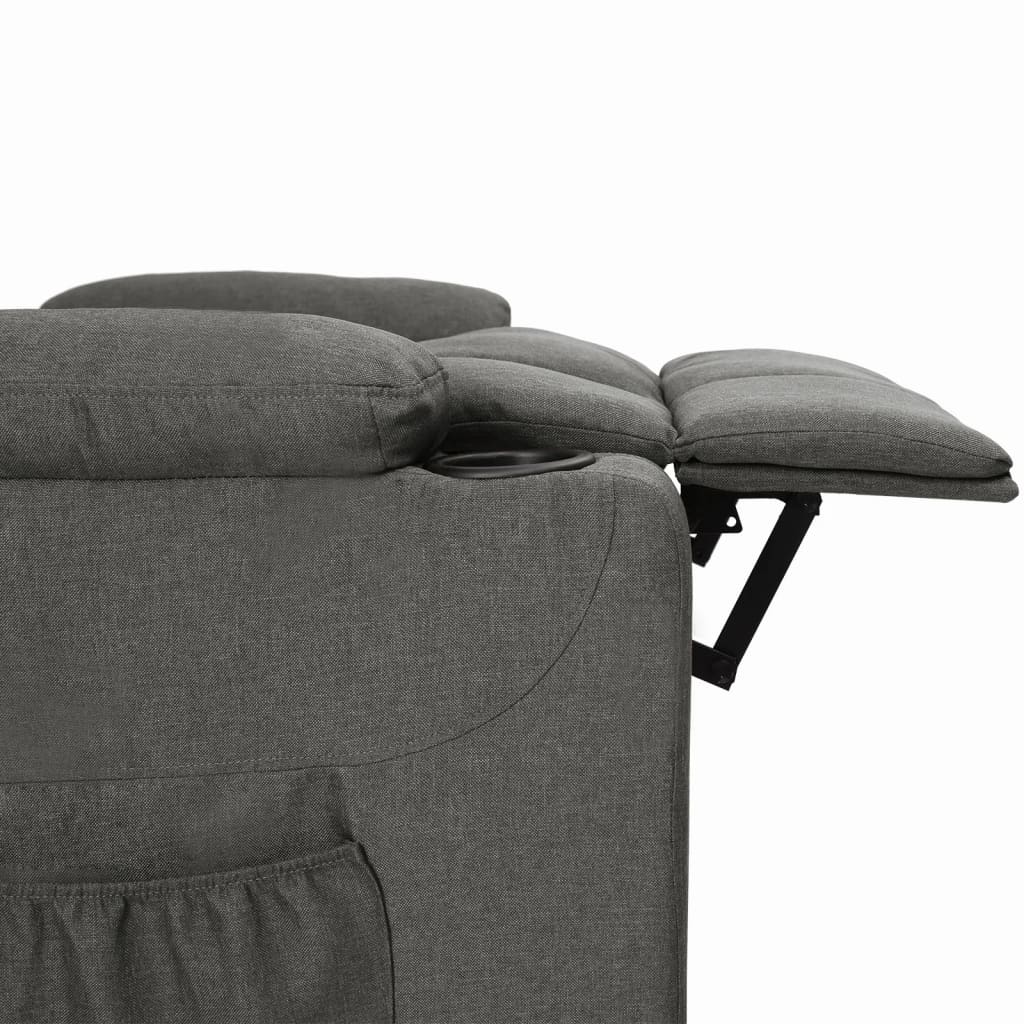 Fauteuil verstelbaar stof donkergrijs