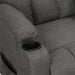 Fauteuil verstelbaar stof donkergrijs