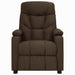 Fauteuil verstelbaar stof donkerbruin
