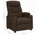 Fauteuil verstelbaar stof donkerbruin