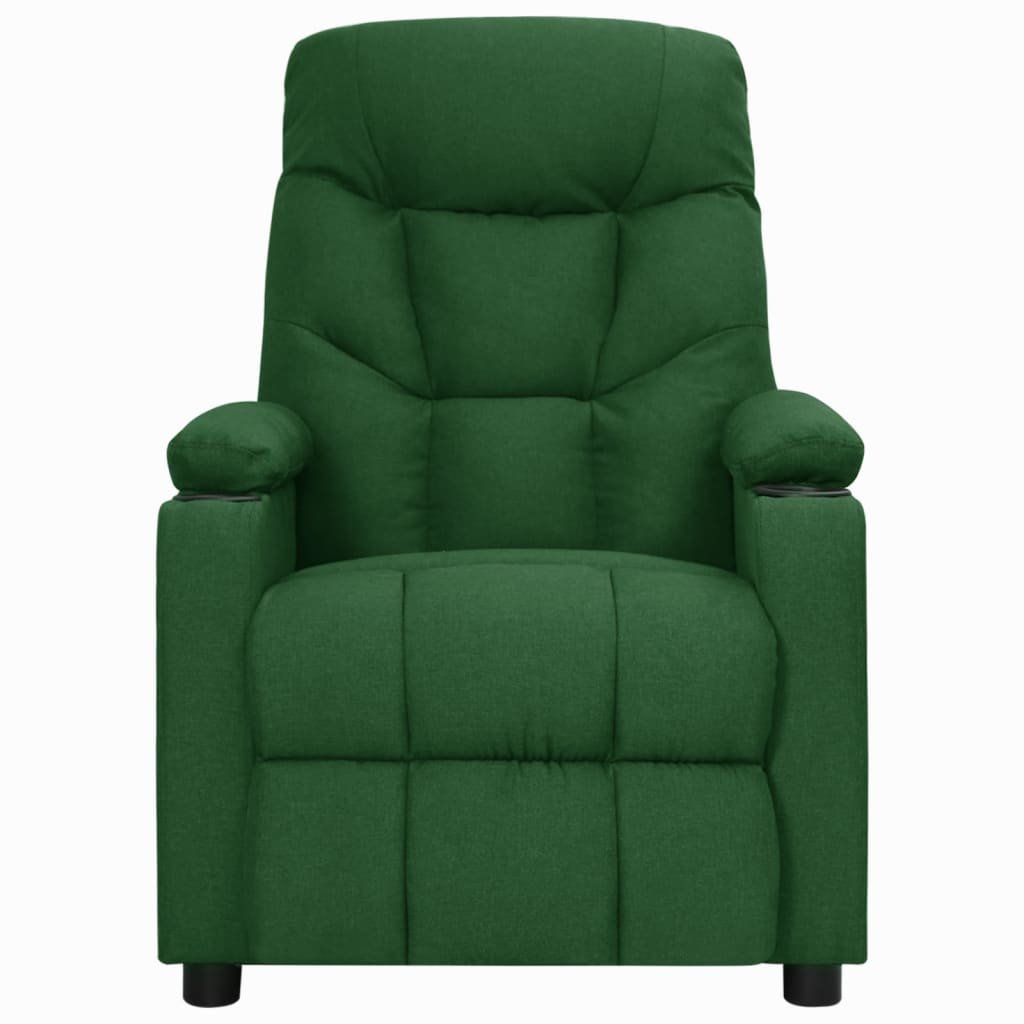 Fauteuil verstelbaar stof donkergroen