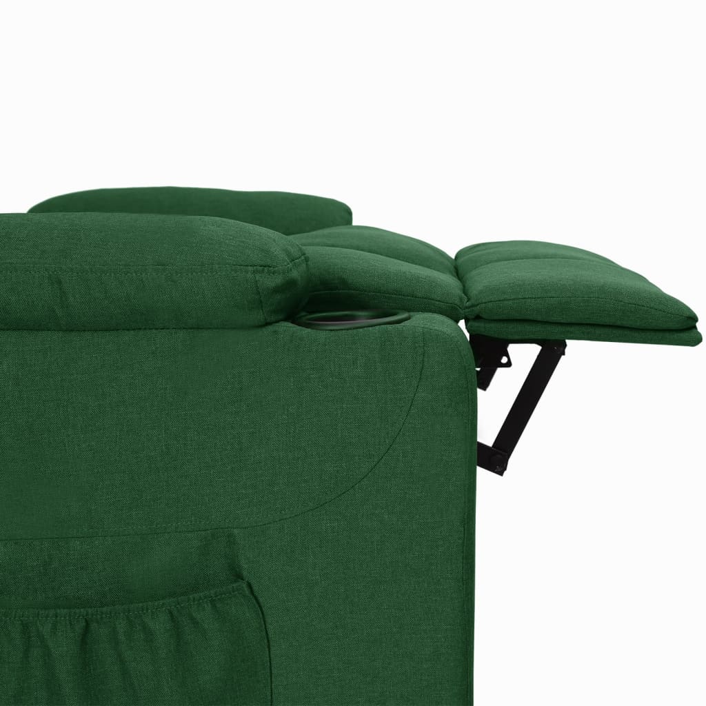 Fauteuil verstelbaar stof donkergroen