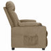 Fauteuil verstelbaar stof taupe