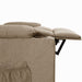 Fauteuil verstelbaar stof taupe
