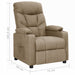 Fauteuil verstelbaar stof taupe