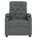 Fauteuil verstelbaar stof donkergrijs