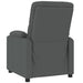Fauteuil verstelbaar stof donkergrijs