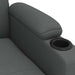 Fauteuil verstelbaar stof donkergrijs
