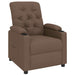 Fauteuil verstelbaar stof bruin