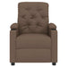 Fauteuil verstelbaar stof bruin