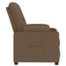 Fauteuil verstelbaar stof bruin