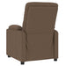 Fauteuil verstelbaar stof bruin