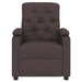 Fauteuil verstelbaar stof donkerbruin