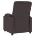 Fauteuil verstelbaar stof donkerbruin