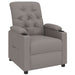 Fauteuil verstelbaar stof taupe