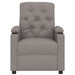 Fauteuil verstelbaar stof taupe