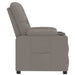 Fauteuil verstelbaar stof taupe