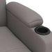 Fauteuil verstelbaar stof taupe