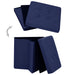 Opbergkruk inklapbaar kunstlinnen blauw