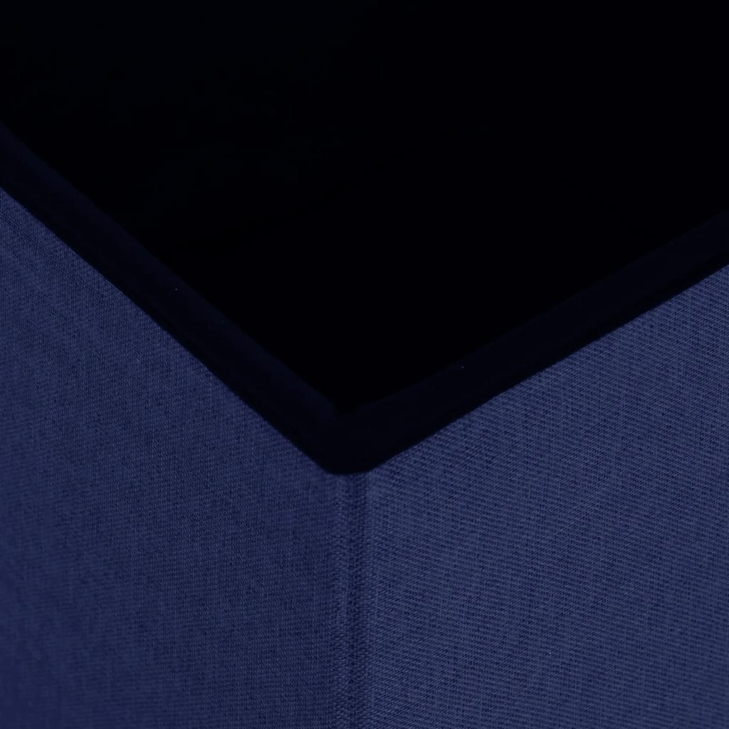 Opbergkruk inklapbaar kunstlinnen blauw