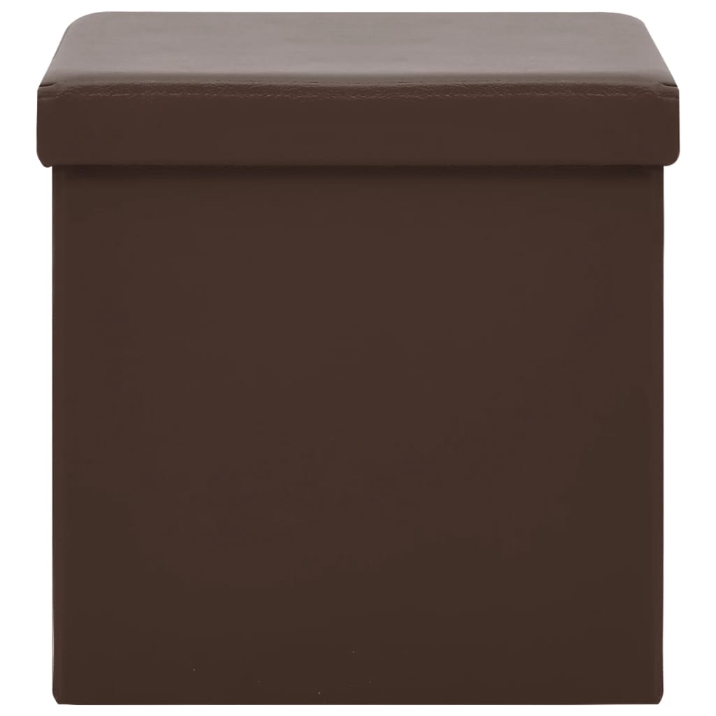 Opbergkruk inklapbaar PVC bruin