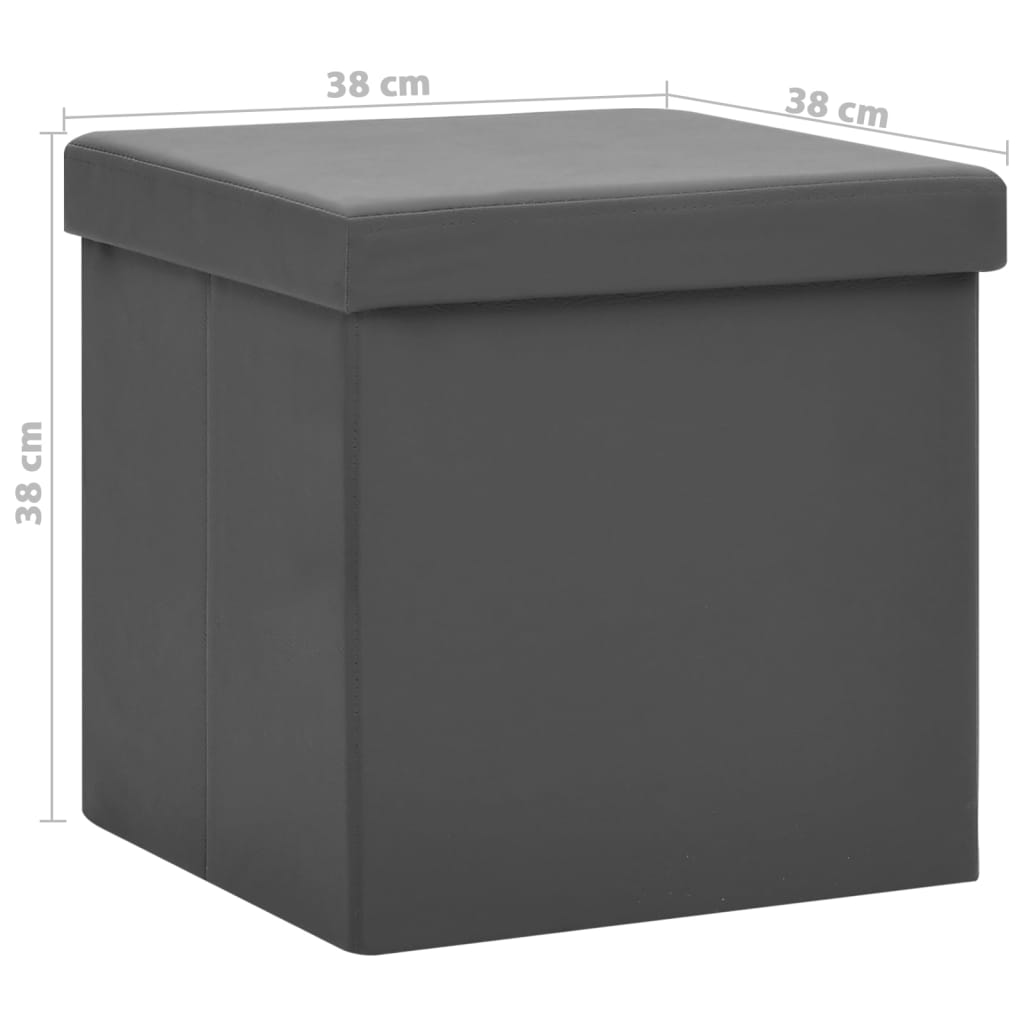 Opbergkruk inklapbaar PVC grijs