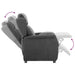 Ligstoel Donkergrijs 66.5 x 94 x 101.5 cm Polyester