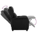 Ligstoel Zwart 66.5 x 94 x 101.5 cm Polyester