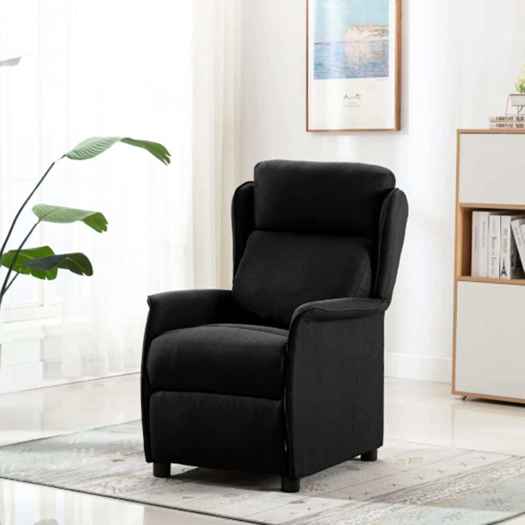 Ligstoel Zwart 66.5 x 94 x 101.5 cm Polyester