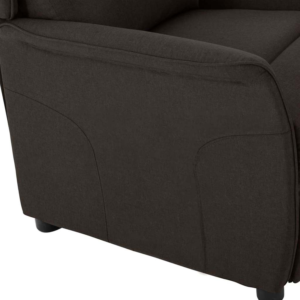 Ligstoel Donkerbruin 66.5 x 94 x 101.5 cm Polyester