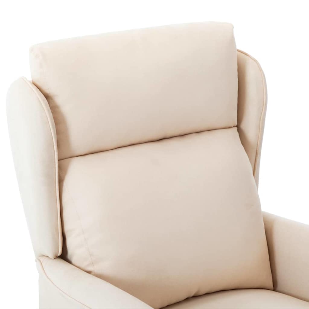 Ligstoel Crème 66.5 x 94 x 101.5 cm Polyester