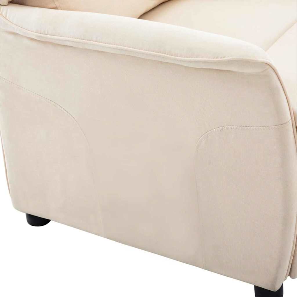 Ligstoel Crème 66.5 x 94 x 101.5 cm Polyester