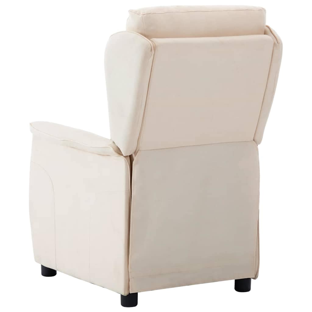Ligstoel Crème 66.5 x 94 x 101.5 cm Polyester
