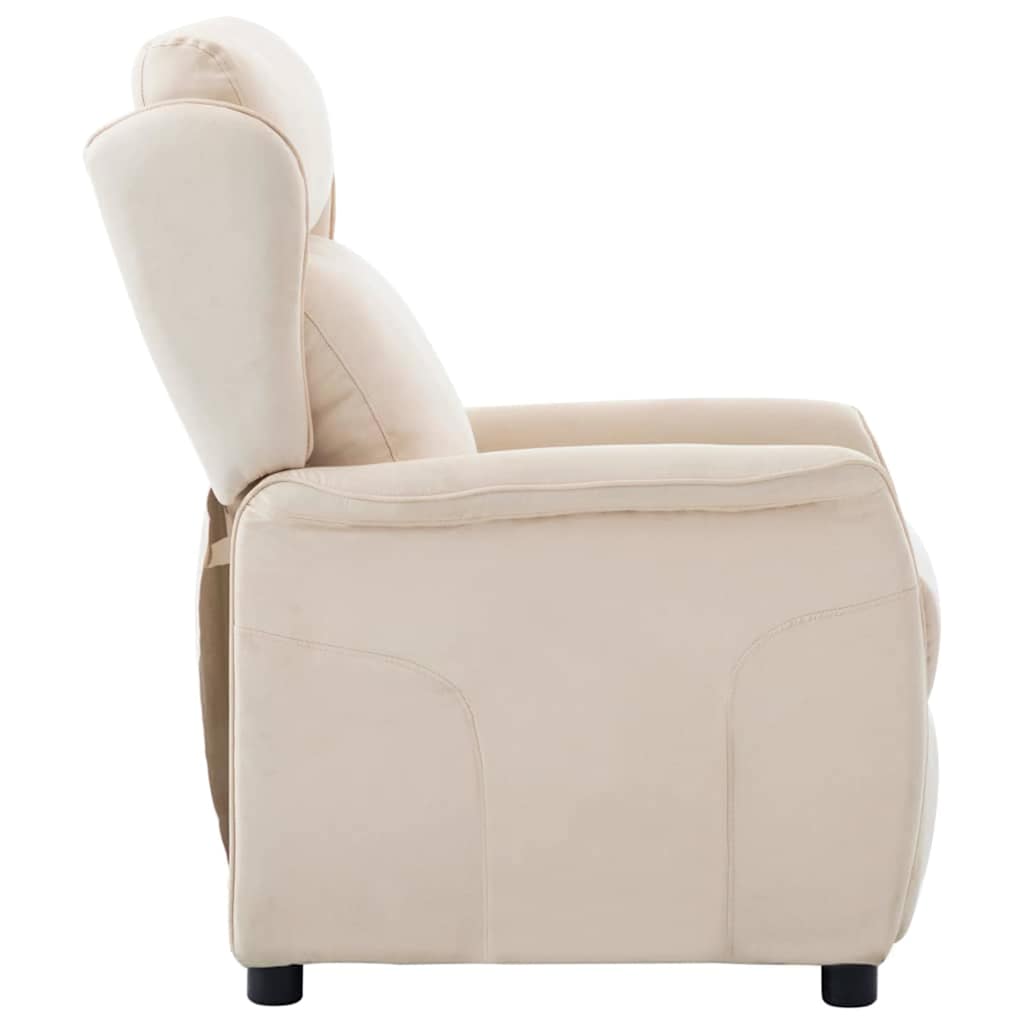 Ligstoel Crème 66.5 x 94 x 101.5 cm Polyester