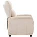 Ligstoel Crème 66.5 x 94 x 101.5 cm Polyester