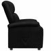Fauteuil verstelbaar kunstleer zwart